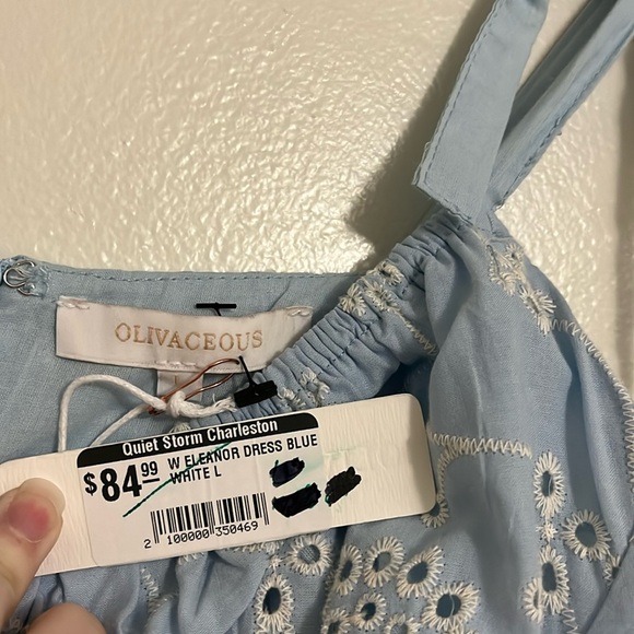 Olivaceous Eyelet Lace Bustier Mini Dress - Picture 9 of 11